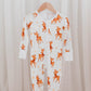 Zippered Romper in Reindeer Run