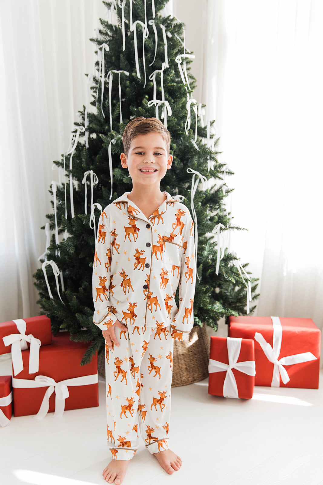 Button Down Set in Reindeer Run