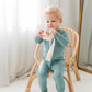 Zippered Romper in Sea