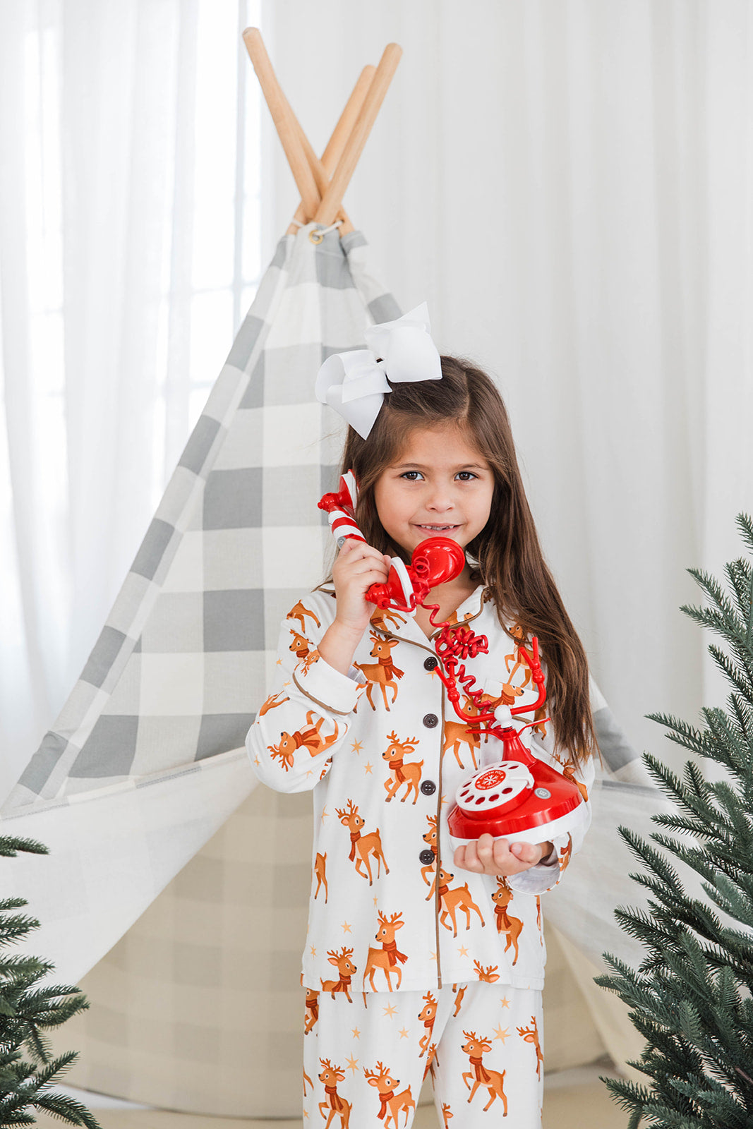 Button Down Set in Reindeer Run