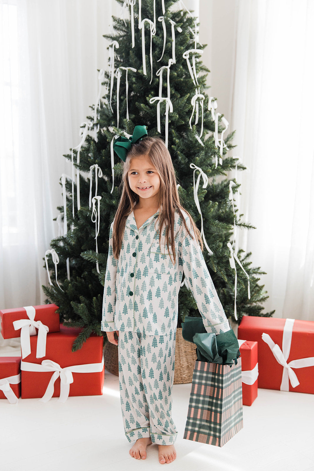 Button Down Set in Evergreen