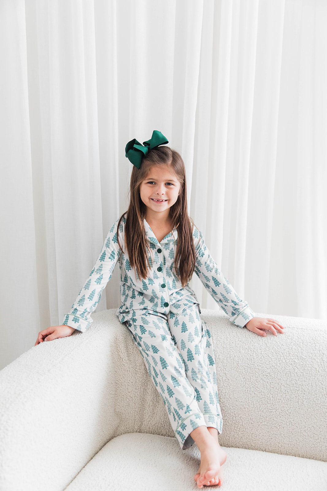 Button Down Set in Evergreen