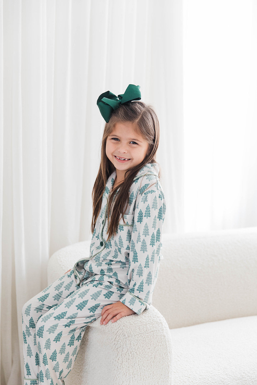 Button Down Set in Evergreen