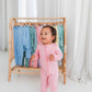 Zippered Romper in Tulip