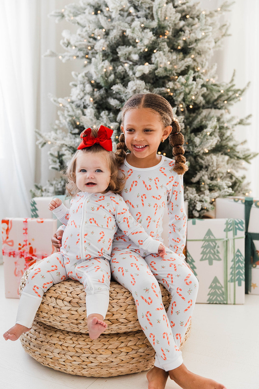 Two Piece Set in Candy Canes