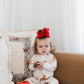 Zippered Romper in Reindeer Run