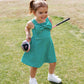 Dream Big Bow Dress - Golf Green Gingham