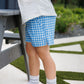 Mini Power Short - Coastal Blue Gingham