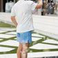 Mini Power Short - Coastal Blue Gingham