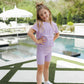 Tied with a Bow Set - Lilac Gingham